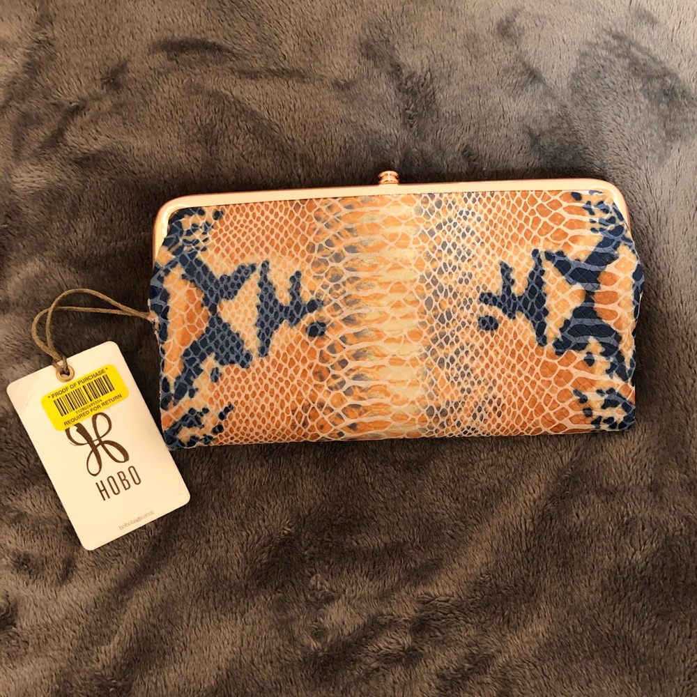 Colorful Snakeskin Hobo Wallet